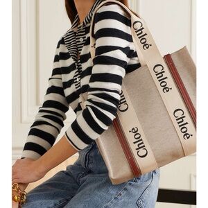Chloe woody tote in medium